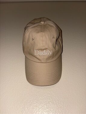 Urban Outfitters Beige Dad Cap with Embroidery